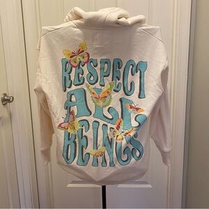 American Eagle Outfitters Cream Hoodie, size M